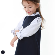 将图片加载到图库查看器，girls navy dress
