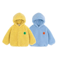 将图片加载到图库查看器，yellow and blue kids puffy jacket
