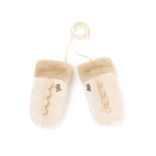 将图片加载到图库查看器，kids beige winter mittens

