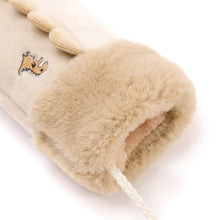 将图片加载到图库查看器，kids beige winter mittens
