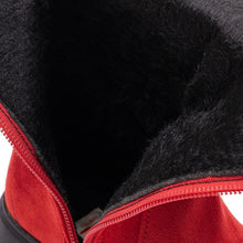 将图片加载到图库查看器，girls winter red long boots
