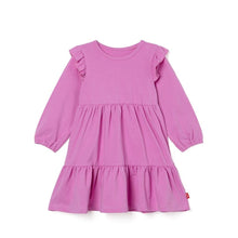 将图片加载到图库查看器，girls purple frill dress
