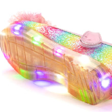 Load image into Gallery viewer, girls pink rainbow mary jane shoes

