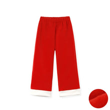 将图片加载到图库查看器，kids red santa pants
