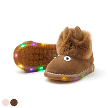 将图片加载到图库查看器，kids brown led winter boots
