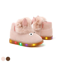 将图片加载到图库查看器，kids pink led winter boots
