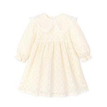将图片加载到图库查看器，girls ivory dress

