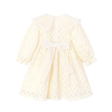 将图片加载到图库查看器，girls ivory dress
