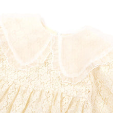 将图片加载到图库查看器，girls ivory dress
