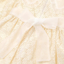 将图片加载到图库查看器，girls ivory dress
