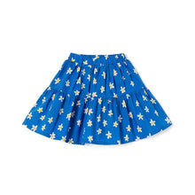 将图片加载到图库查看器，girls blue flower skirt
