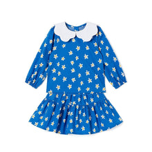 将图片加载到图库查看器，girls blue flower set
