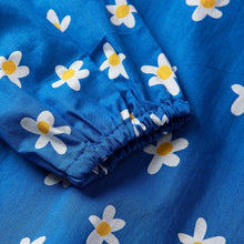 将图片加载到图库查看器，girls blue flower t-shirt
