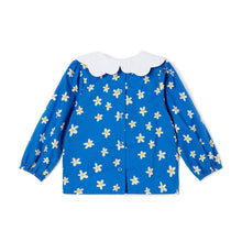 将图片加载到图库查看器，girls blue flower t-shirt
