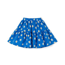 将图片加载到图库查看器，girls blue flower skirt
