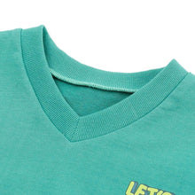 将图片加载到图库查看器，boys mint colored top
