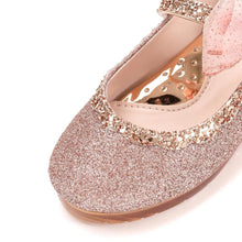 将图片加载到图库查看器，girls gold glitter mary jane shoes
