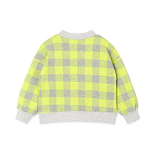 将图片加载到图库查看器，kids lime colored cardigan
