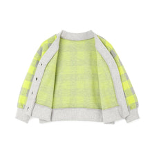 将图片加载到图库查看器，kids lime colored cardigan
