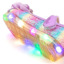 将图片加载到图库查看器，girls purple rainbow mary jane shoes
