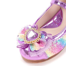 将图片加载到图库查看器，girls purple rainbow mary jane shoes
