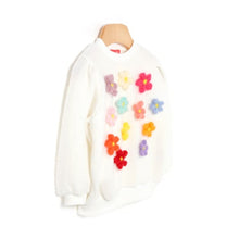 将图片加载到图库查看器，girls ivory knit sweatshirt
