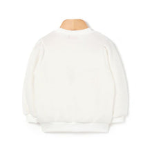 将图片加载到图库查看器，girls ivory knit sweatshirt
