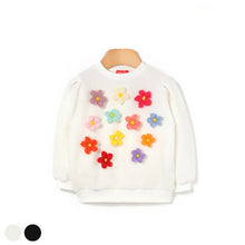 将图片加载到图库查看器，girls ivory knit sweatshirt
