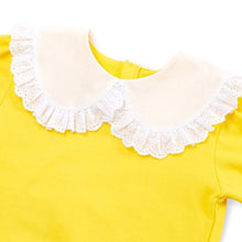 将图片加载到图库查看器，girls yellow frill sweatshirt
