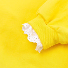 将图片加载到图库查看器，girls yellow frill sweatshirt
