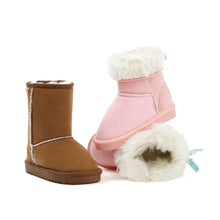 将图片加载到图库查看器，girls winter fur boots
