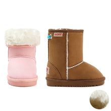 将图片加载到图库查看器，girls winter fur boots
