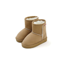 将图片加载到图库查看器，kids beige winter fur boots

