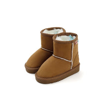 将图片加载到图库查看器，kids brown winter fur boots
