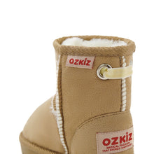将图片加载到图库查看器，kids beige winter fur boots
