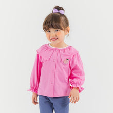 将图片加载到图库查看器，girls pink cardigan
