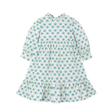 将图片加载到图库查看器，girls blue heart dress
