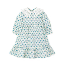 将图片加载到图库查看器，girls blue heart dress
