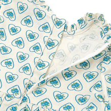 将图片加载到图库查看器，girls blue heart dress
