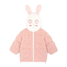 将图片加载到图库查看器，girls bunny winter jacket
