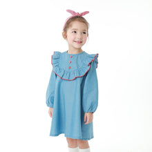 将图片加载到图库查看器，girls denim dress

