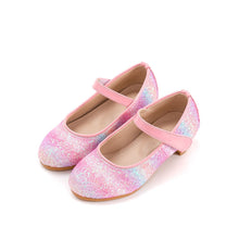 将图片加载到图库查看器，girls pink glitter mary jane shoes
