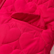 将图片加载到图库查看器，girls pink padded jacket
