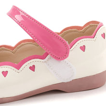 将图片加载到图库查看器，girls pink white mary jane shoes
