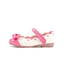 将图片加载到图库查看器，girls pink white mary jane shoes
