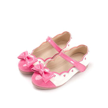 将图片加载到图库查看器，girls pink white mary jane shoes

