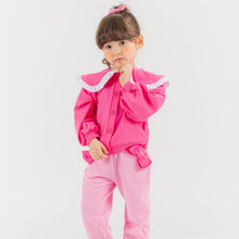 将图片加载到图库查看器，girls pink set

