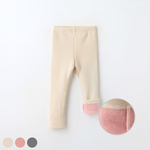 将图片加载到图库查看器，kids beige fleece leggings
