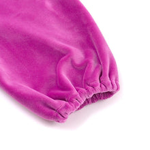 将图片加载到图库查看器，girls purple velour dress
