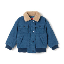 将图片加载到图库查看器，boys blue corduroy jacket

